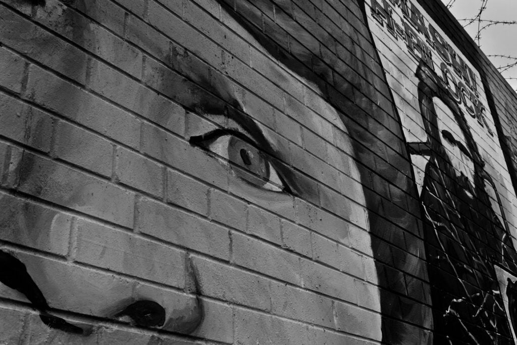 Belfast peace wall art