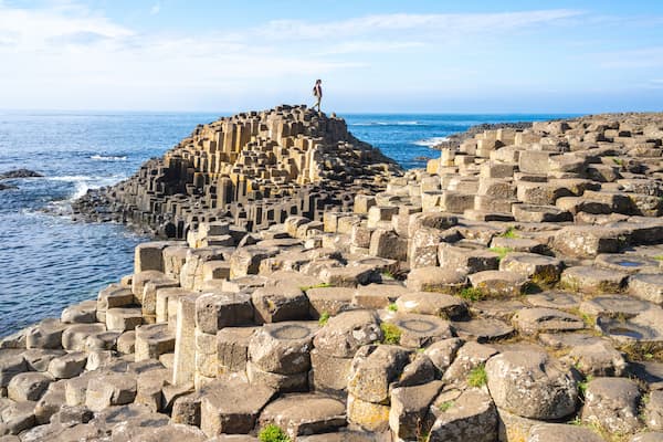 Scenic coastal landscape in Northern Ireland