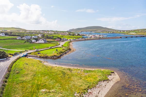 Scenic coastal road on the Skellig Ring