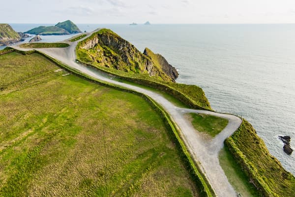 Scenic view of the Ring of Kerry coastline